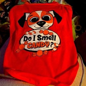 New Pet Dog T-shirt Do I smell candy? Size Medium